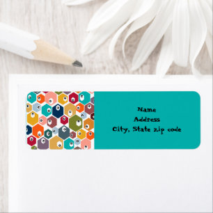 Etiqueta Hexagon Eyeballs