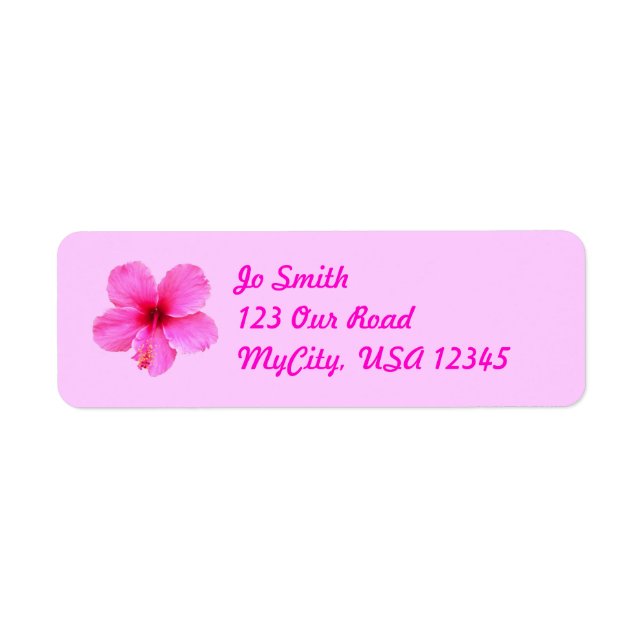 Etiqueta Hibiscus (Frente)