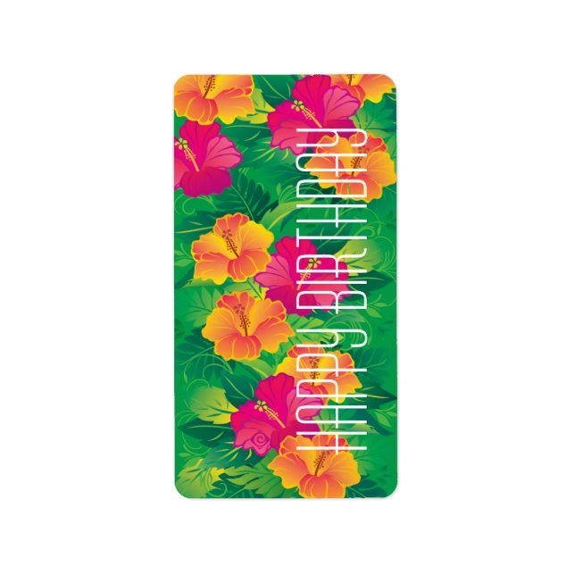 Etiqueta hibiscus garden ~ label (Frente)
