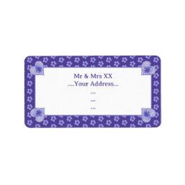 Etiqueta Hibiscus & lace BLUE