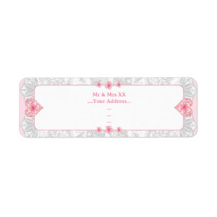 Etiqueta Hibiscus & lace PINK