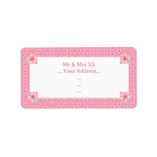 Etiqueta Hibiscus & lace PINK