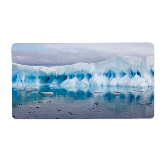 Etiqueta Hielo en la Antártida (Frente)