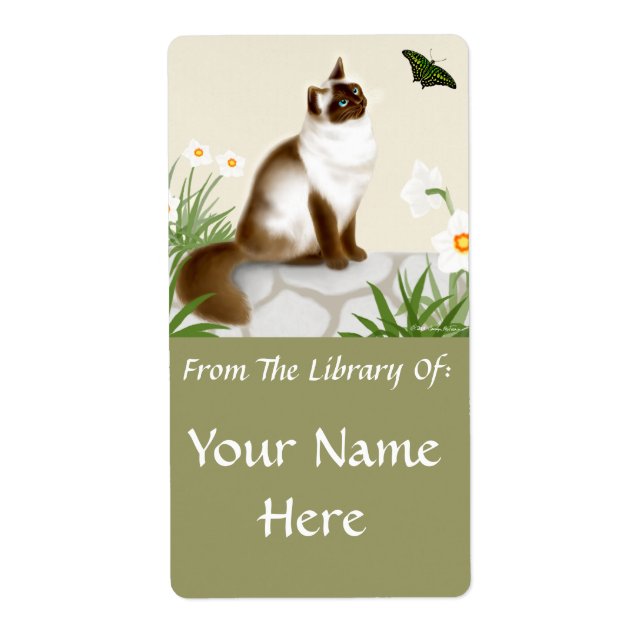 Etiqueta Himalaya en la placa del jardín de mariposas (Frente)