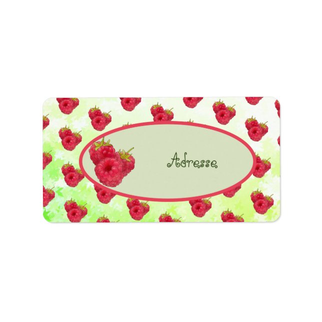 Etiqueta Himbeeren  adressaufkleber (Frente)