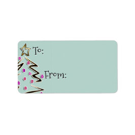 Etiqueta Hip Holidaze To From - Hielo Opal