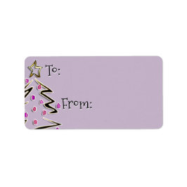 Etiqueta Hip Holidaze To From - Lavender Fog