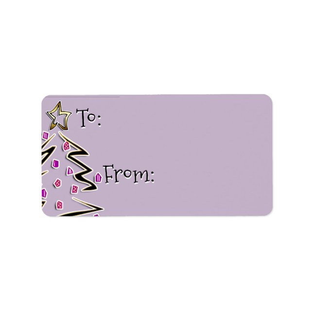 Etiqueta Hip Holidaze To From - Lavender Fog (Frente)