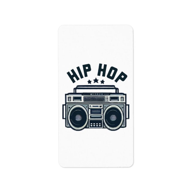 Etiqueta Hip hop (Frente)