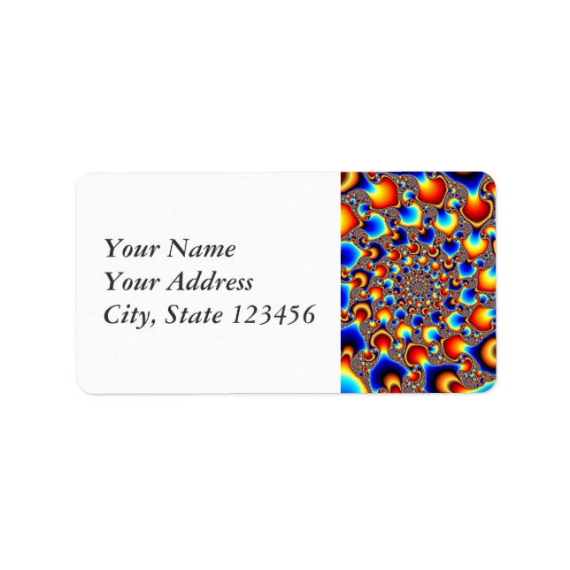 Etiqueta Hipn0sis - Arte fractal (Frente)