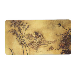 Etiqueta Historieta de hadas vintage, cuerda de hadas por R