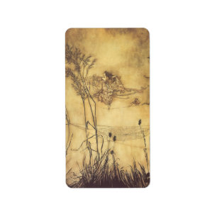 Etiqueta Historieta de hadas vintage, cuerda de hadas por R