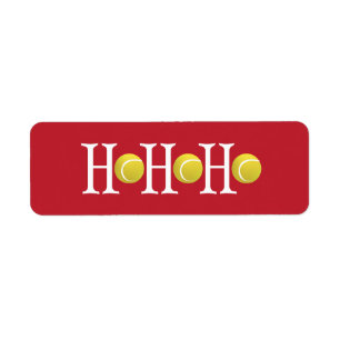 Etiqueta HO-HO-HO - Fondo del Personalizar