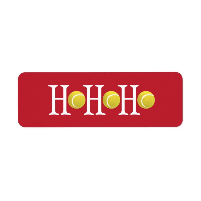 Etiqueta HO-HO-HO - Fondo del Personalizar (Frente)