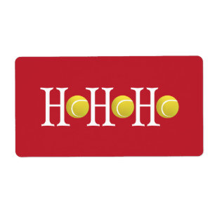 Etiqueta HO-HO-HO - Fondo del Personalizar