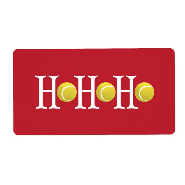 Etiqueta HO-HO-HO - Fondo del Personalizar (Frente)