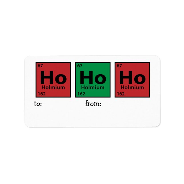 Etiqueta Ho Ho Ho Ho (Frente)