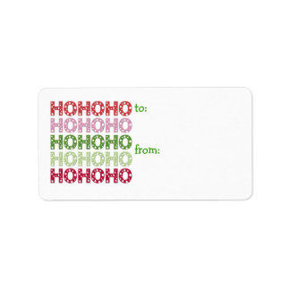 Etiqueta Ho Ho Ho Ho Ho Gift