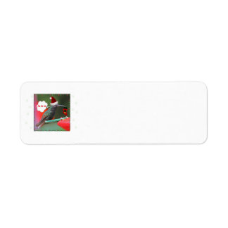 Etiqueta Ho Ho Ho Ho Hummingbird