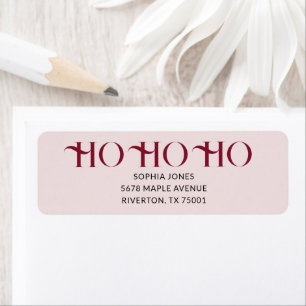 Etiqueta Ho Ho Ho Navidad Vintage