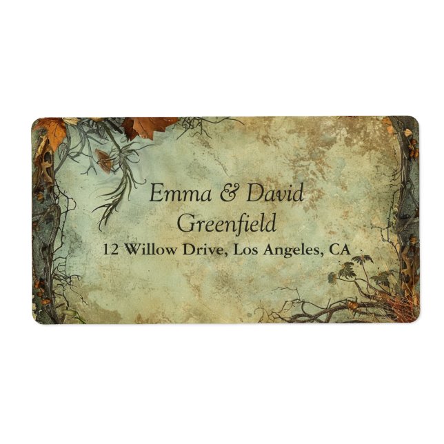 Etiqueta Hobbiton Haven Boda (Frente)