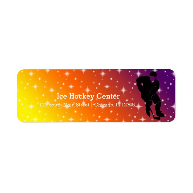 Etiqueta Hockey sobre hielo (Frente)