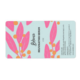 Etiqueta Hoja de color veraniego Sérico Tapón de botella