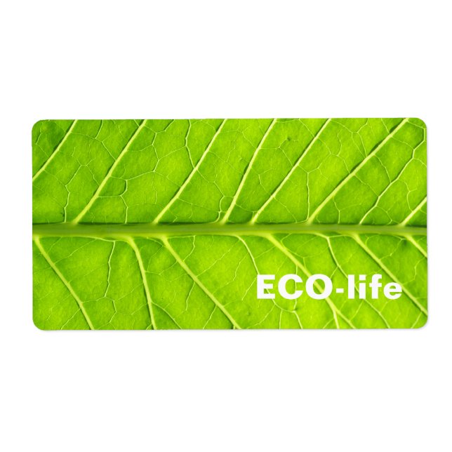 Etiqueta Hoja verde (Frente)