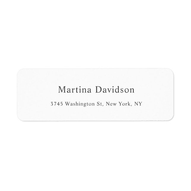 Etiqueta Hojas clásicas creativas originales de (Frente)