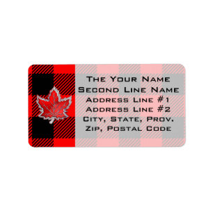 Etiqueta Hojas de arce en la decoración de color negro rojo