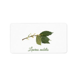 Etiqueta Hojas de laurel frescas