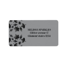 Hojas de plata gris espárragos caen patrón otoño