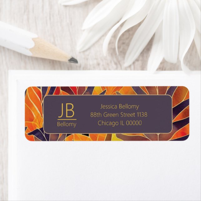 Etiqueta Hojas otoñales (In situ)