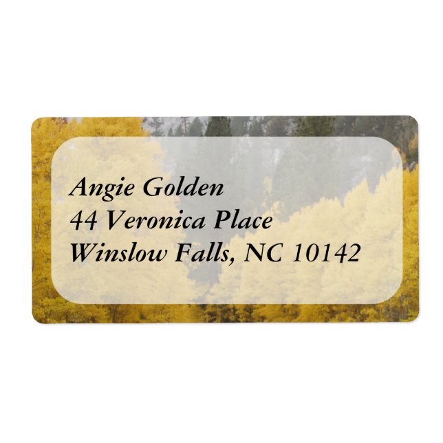 Etiqueta Hojas otoñales (Frente)