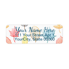 Etiqueta Hojas Pastel