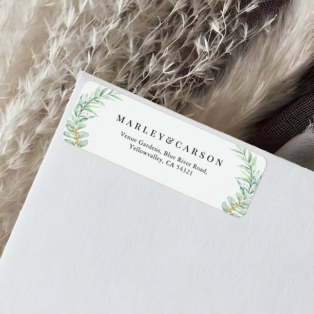 Etiqueta Hojas verdes de eucalipto Dirección de devolución  (Subido por el creador)