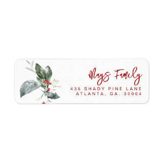 Etiqueta Holiday Address Labels