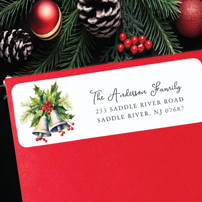 Etiqueta Holly Berry Navidades Bells (Subido por el creador)