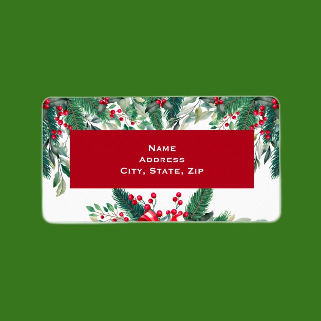 Etiqueta Holly de navidades (Subido por el creador)