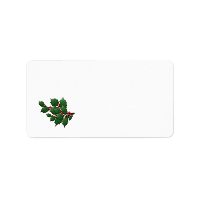 Etiqueta Holly Leaf (Frente)