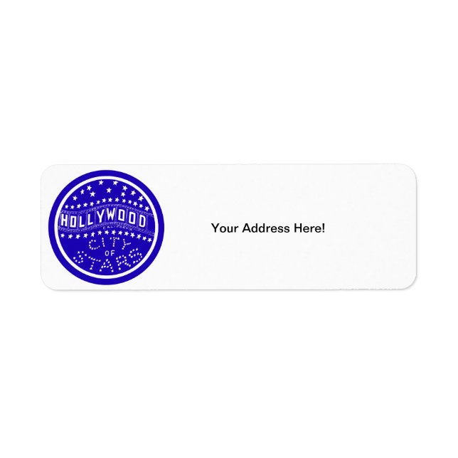 Etiqueta Hollywood California en 1930 (Frente)