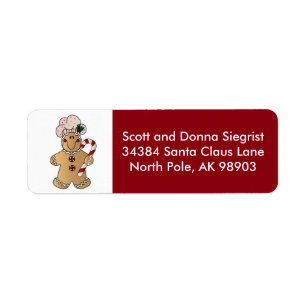 Etiqueta Hombre de cangrejo  Navidades