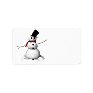 Etiqueta Hombre de la nieve