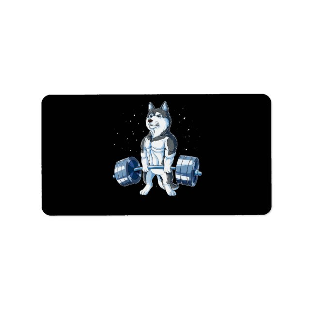 Etiqueta Hombres graciosos del Hogar Humano Siberiano (Frente)