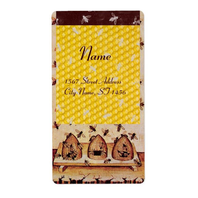 ETIQUETA HONEY BEE, APIARISTA DE BEEKEEPER (Frente)