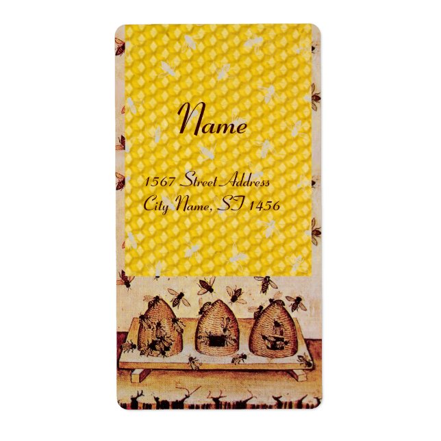 ETIQUETA HONEY BEE, APIARISTA DE BEEKEEPER (Frente)