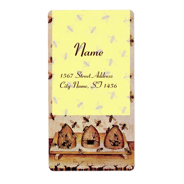 ETIQUETA HONEY BEE, APIARISTA DE BEEKEEPER (Frente)