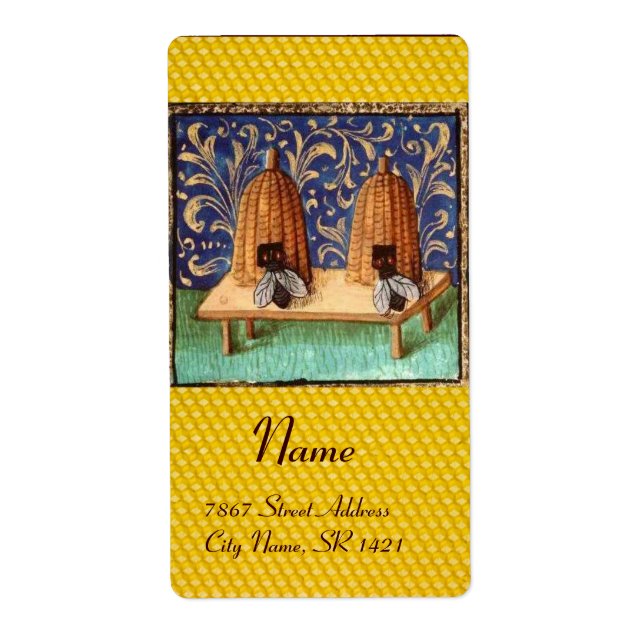 ETIQUETA HONEY BEE, BEEKEEPER (Frente)