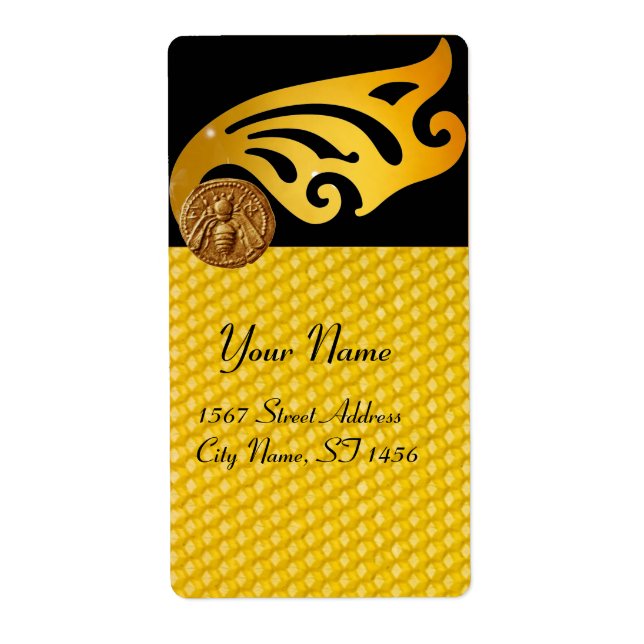 ETIQUETA HONEY BEE, BEEKEEPER APIARIST BEEKEEPER (Frente)