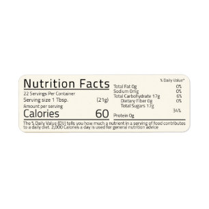 Etiqueta Honey Nutrition Return Address Labels